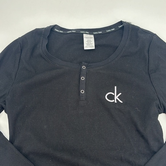 UEC Calvin Klein ribbed Henley sleepwear size small - Picture 2 of 8